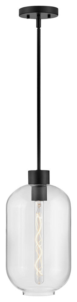 Lark Greer 8.5" Small Pendant Light, Black