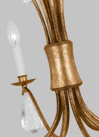 Shannon Large Chandelier, Antique Gild