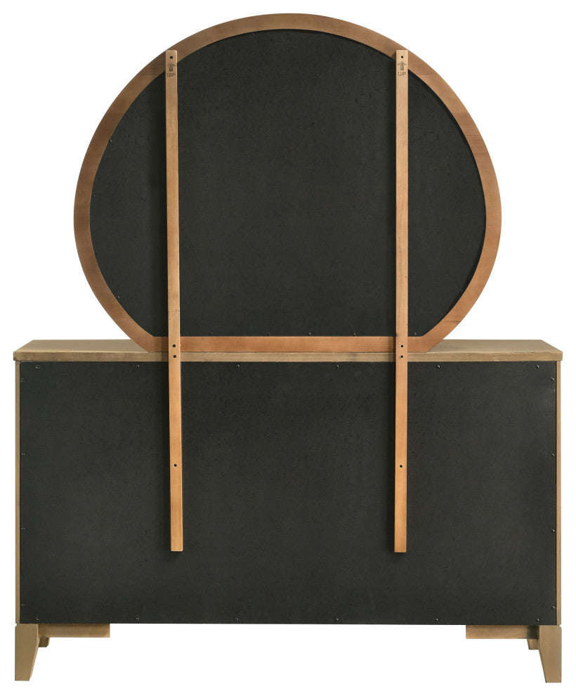 Granada 8-drawer Dresser and Mirror Natural Pine