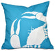 Crab Dip, Animal Print Pillow, Turquoise, 20"x20"