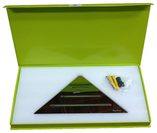 Bath Shelf or Foot Rest 9", Wall Mount Triangle Shelf, Polished Chrome