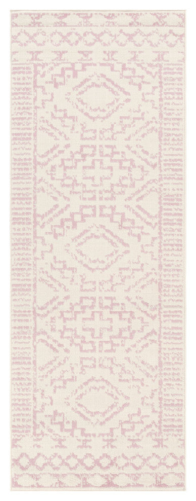 Surya Ustad UST-2313 8'10"x12' Rug, Pale Pink/Cream