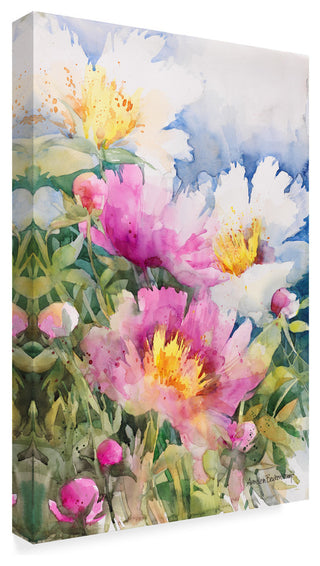 Annelein Beukenkamp 'Peony Performance' Canvas Art
