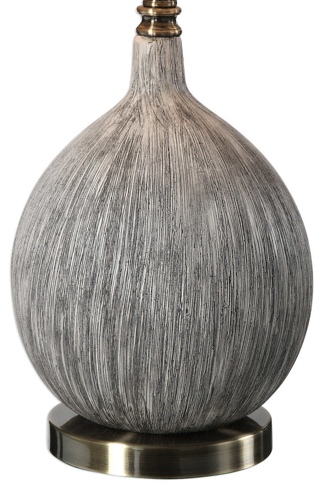 Hedera Textured Ivory Table Lamp