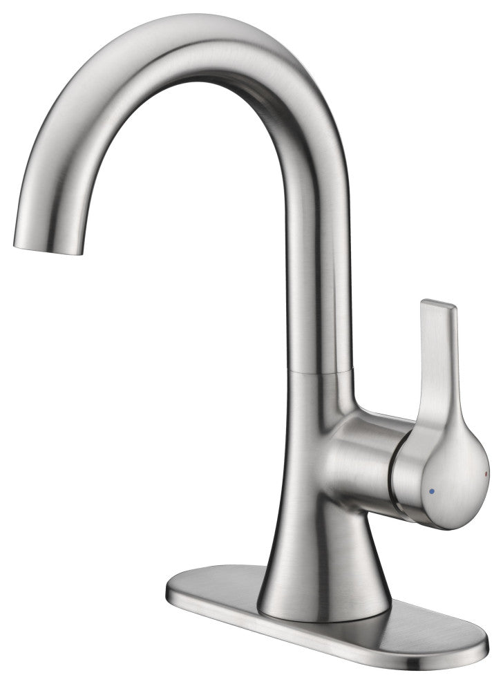 Ultra Faucets UF3800X Single Handle Bathroom Faucet, Brushed Nickel