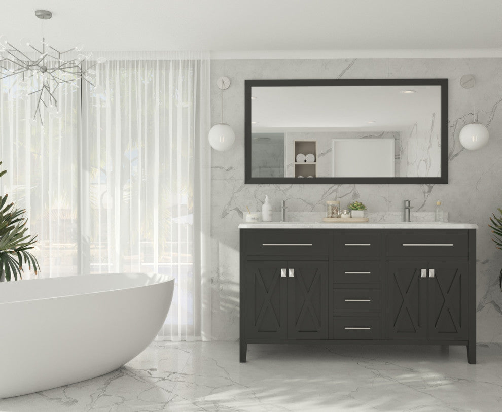 Wimbledon Vanity, Espresso, 60"