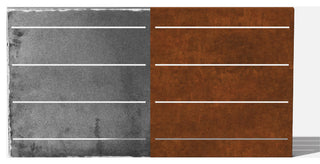 Alta Corten Steel Decorative Screen Panel, Linear