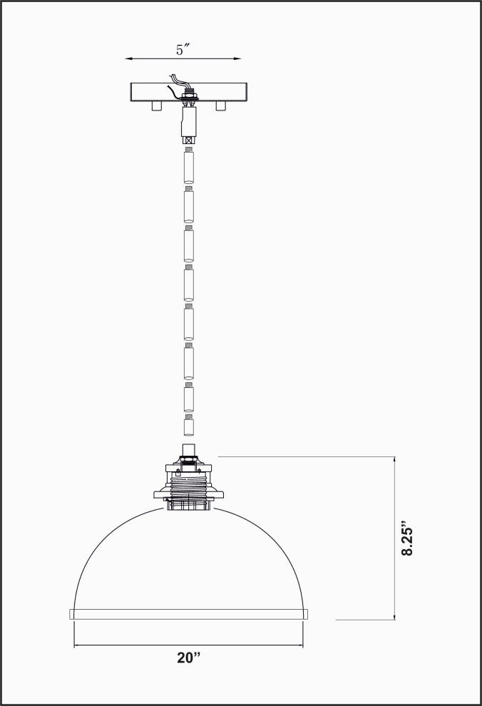 Zlite 1004P10-MW-BN 1-Light Pendant, Mate White