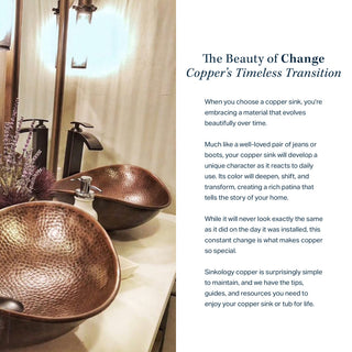 Thales 5' Copper Freestanding Bathtub with Overflow, 0 Hole