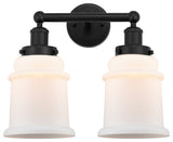 Innovations 616-2W-BK-G181 Canton 2 Light Bath Vanity Light, Matte Black