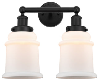 Innovations 616-2W-BK-G181 Canton 2 Light Bath Vanity Light, Matte Black