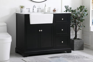 Home Living 22" Farmhouse Black-Light Bathroom Vanity