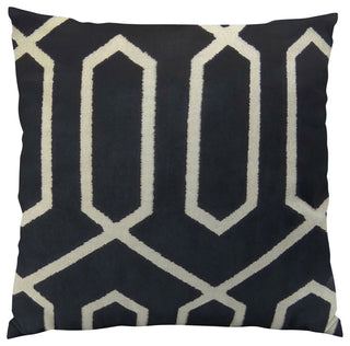 Plutus Bengal Lattice Handmade Throw Pillow, Double Sided 20"x20"