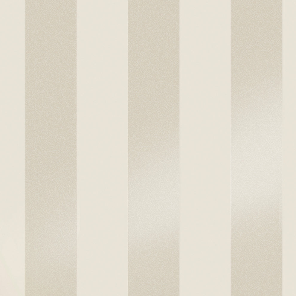 Laura Ashley Lille Pearlescent Stripe Wallpaper, Linen