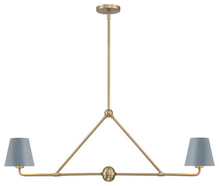Crystorama Lighting Group XAV-B9302 Xavier 2 Light 42"W Linear - Vibrant Gold /