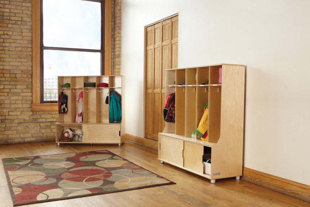 Truemodern 5-Space Metal Coat Hook Cubbie Locker