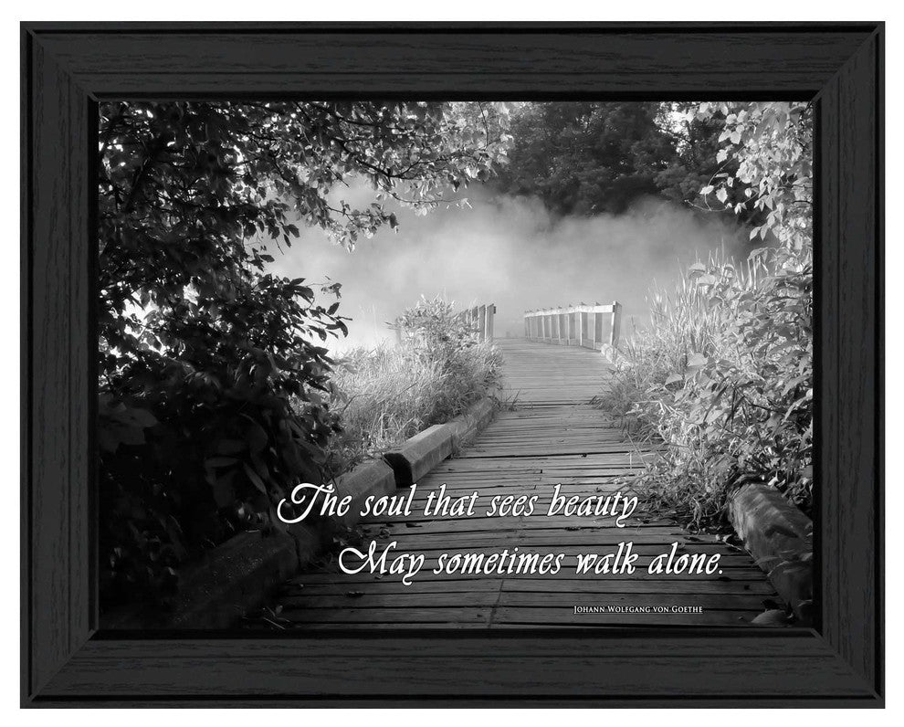 "Beauty" By Trendy Decor4U, Printed Wall Art, Ready To Hang, Black Frame