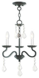 Callisto Mini Chandelier, English Bronze