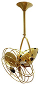 Jarold Ceiling Fan - Metal Blades in Brushed Brass
