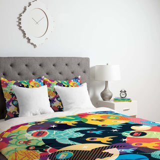 Deny Designs Sam Osborne Invasion Fleet Duvet Cover - Lightweight