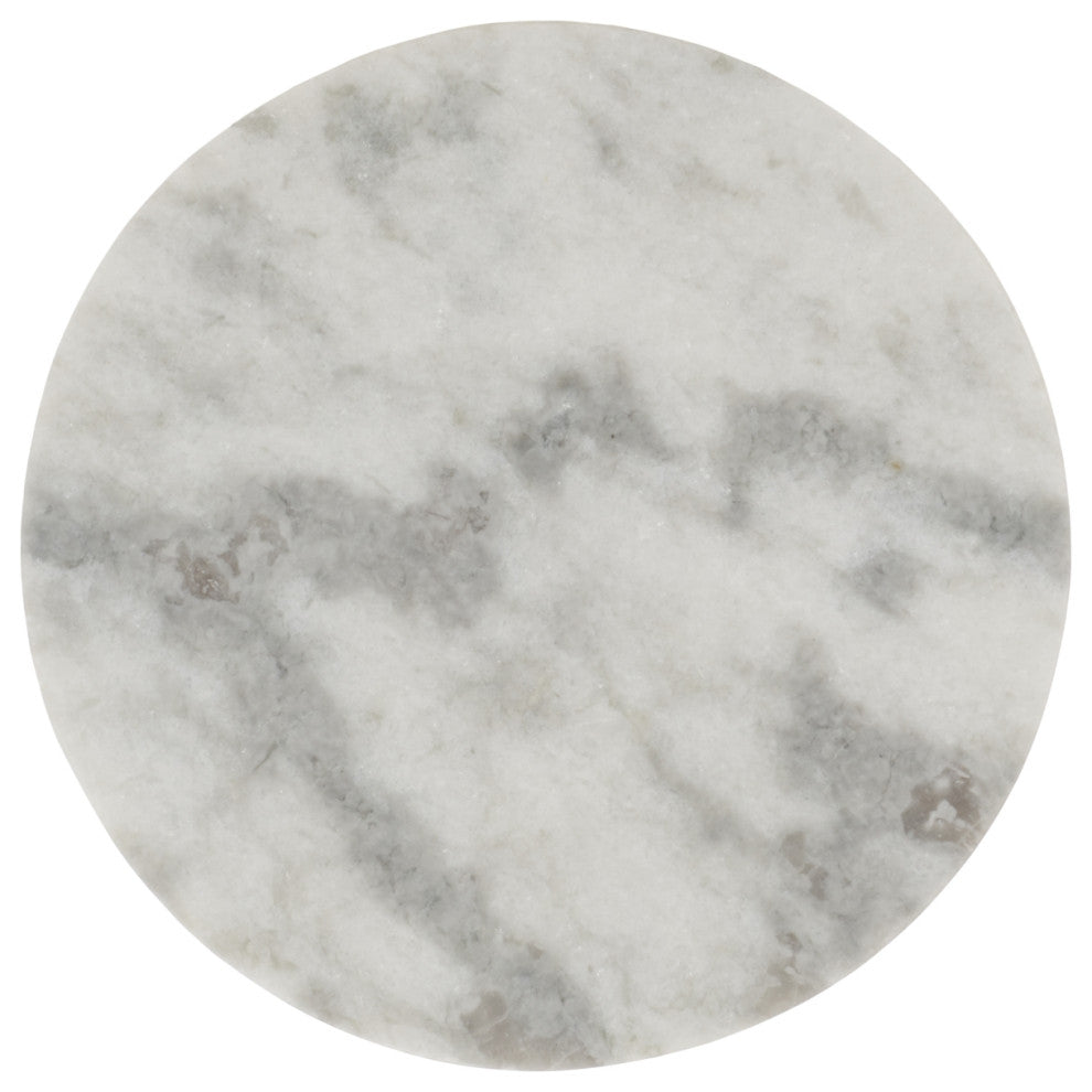 Safavieh Couture Melinda Marble "C" Accent Table, White