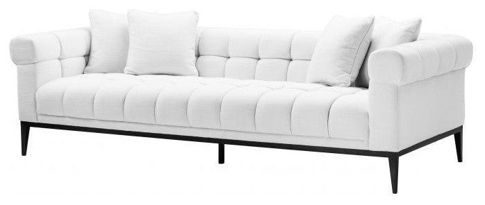 White Biscuit-Tufted Sofa | Eichholtz Aurelio