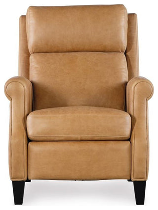 Hooker Furniture Hurley Leather Power Recliner with Power Headrest in Brown