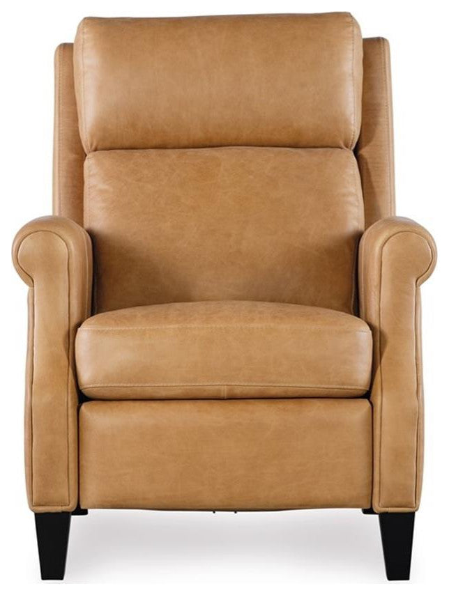 Hooker Furniture Hurley Leather Power Recliner with Power Headrest in Brown