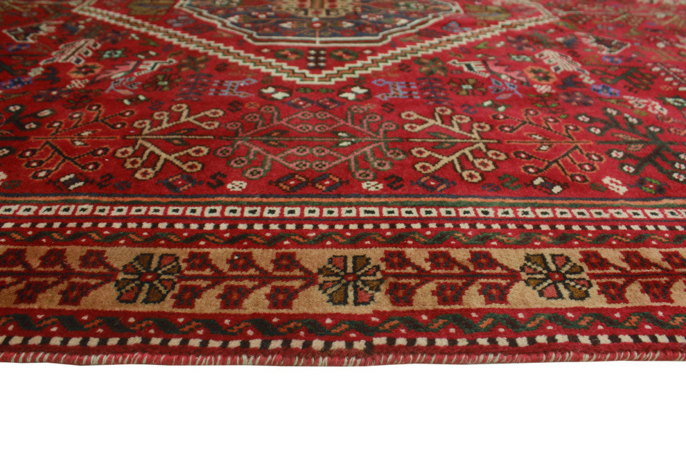 Fine Vintage Distressed Adusa Red Rug