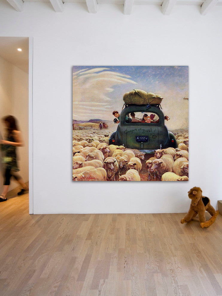 "Oregon or Bust" Painting Print on Canvas by John Clymer