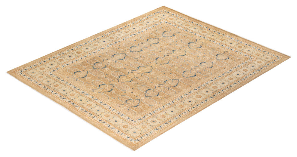 Mogul, One-of-a-Kind Hand-Knotted Area Rug Yellow, 7' 10" x 9' 7"