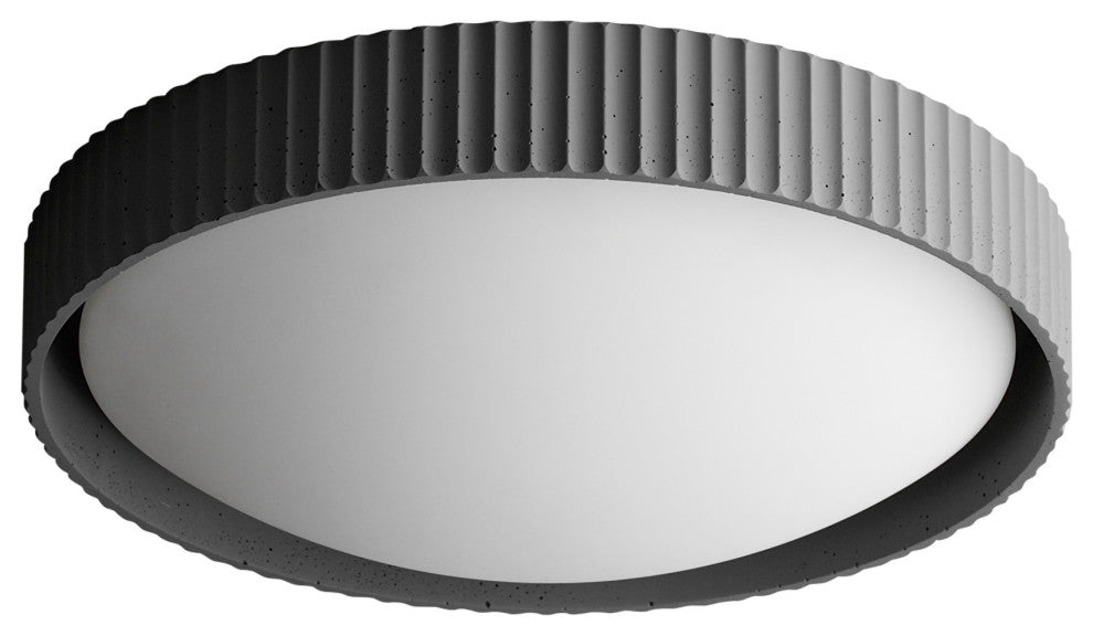 ET2 E25058 Souffle 18"W LED Flush Mount Drum Ceiling Fixture - Gray