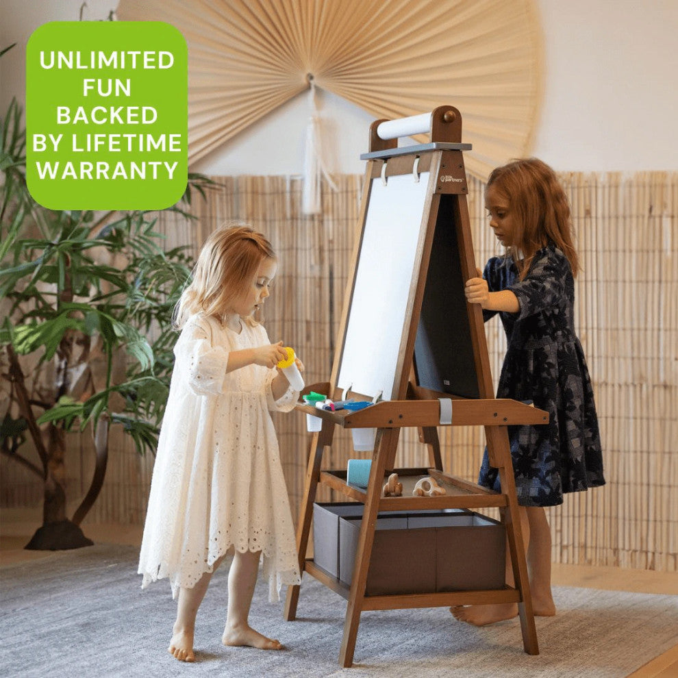 Little Partners Deluxe Learn and Play Art Center, Espresso