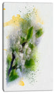 Cherry Branch with Leaves and Flowers, Flower Artwork on Canvas, 16"x32"
