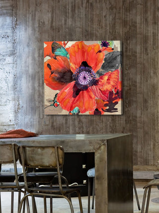 "Poppy" Painting Print on Wrapped Canvas