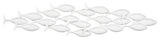 School of Fish Wall Art, Matte White