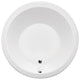 Malibu Morro Round Massaging Air Jet Bathtub 60x60x21 White