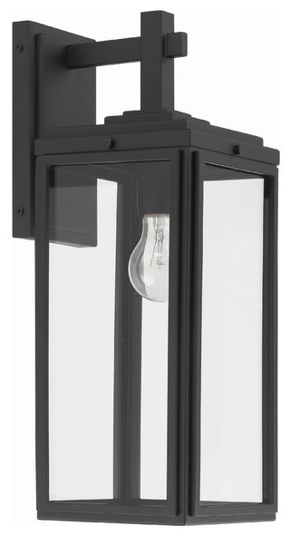 Byron 1-Light Matte Black Outdoor Wall Mount