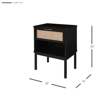 Caine Rattan Nightstand/ Side Table