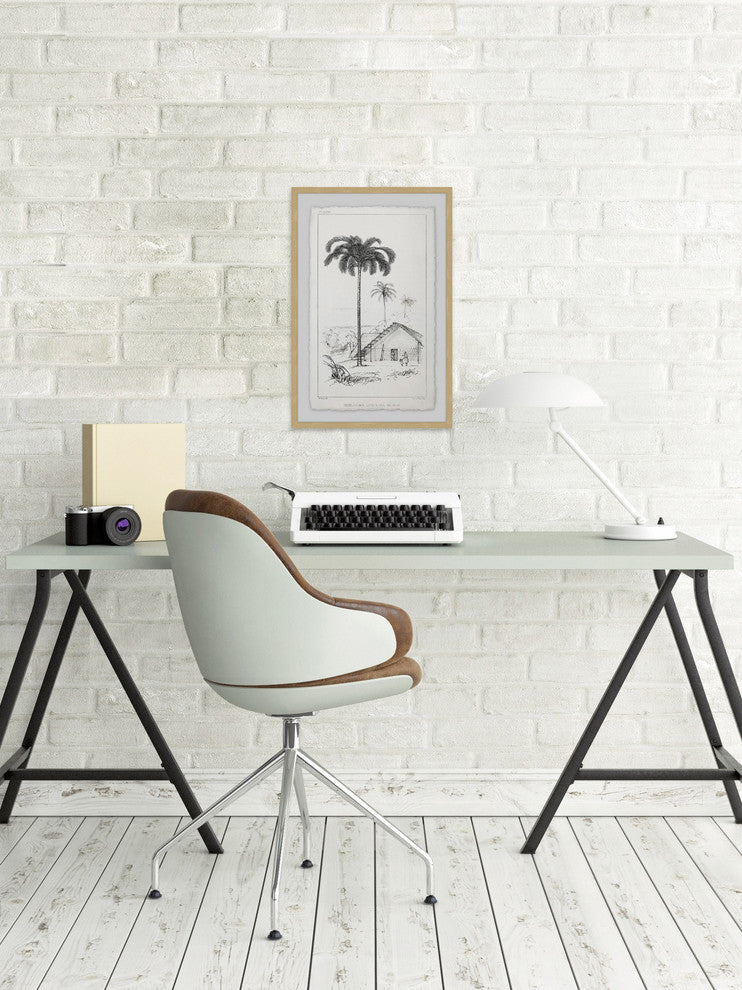 "The Arecaceae" Framed Painting Print, 12"x18"