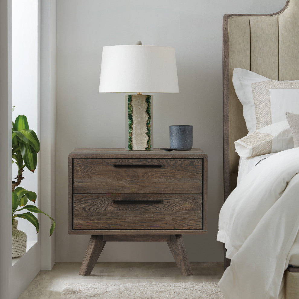 Astoria Oak 2 Drawer Nightstand