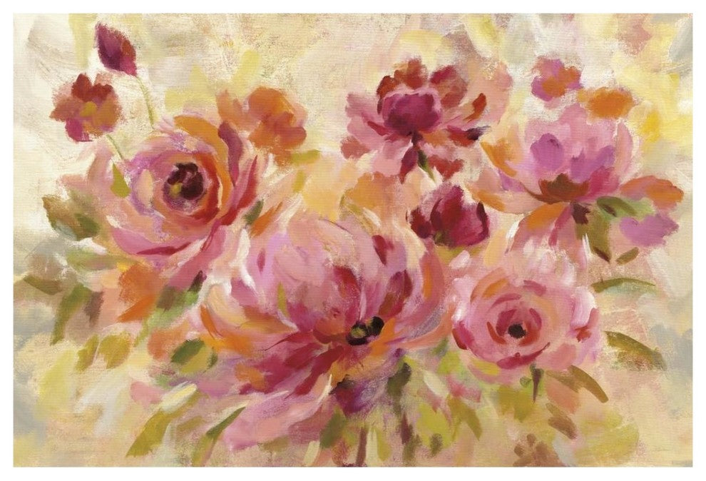 "Romantic Bouquet Crop" Digital Paper Print by Silvia Vassileva, 38"x26"