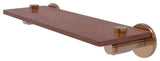 Tribecca 16" Solid Wood Shelf, Brushed Bronze