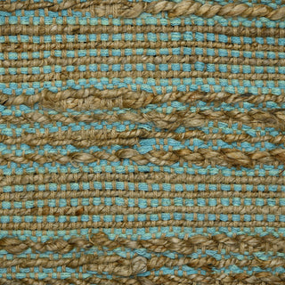 Naturals Sinclair Area Rug, Aqua, 2' x 3', Striped