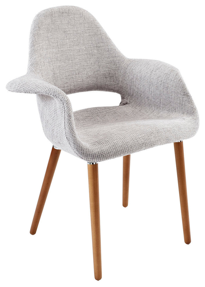 Modern Light Gray Aegis Dining Armchair