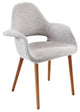 Modern Light Gray Aegis Dining Armchair