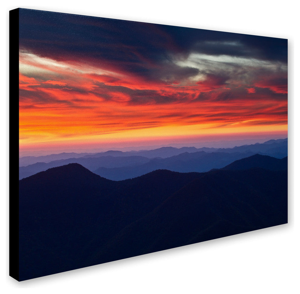 'Mount Mitchell Sunset' Canvas Art by Pierre Leclerc