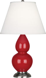 Small Double Gourd Accent Lamp, Ruby Red