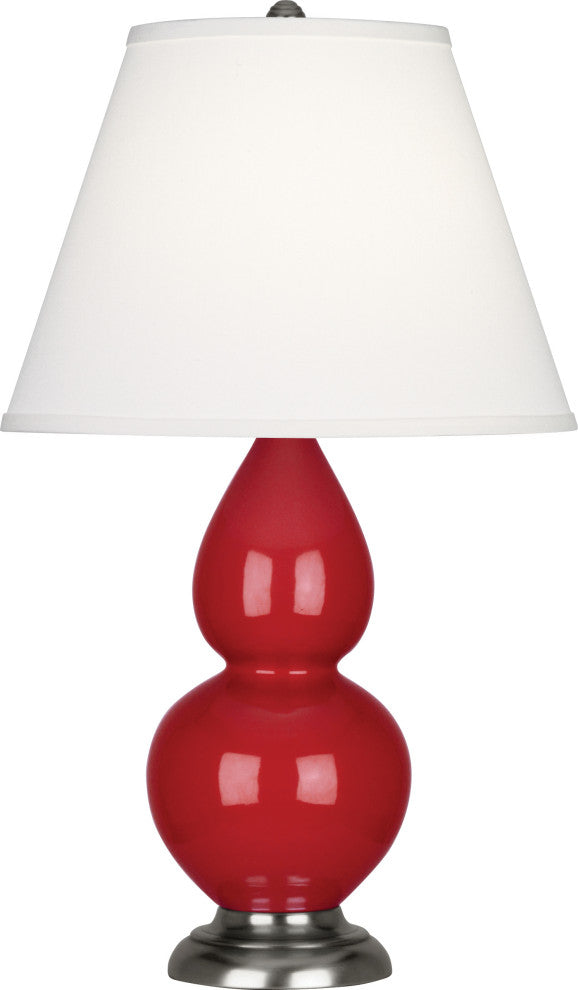 Small Double Gourd Accent Lamp, Ruby Red