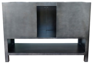 49" Single Vanity, Silvery Brown Finish With Gray Granite Top